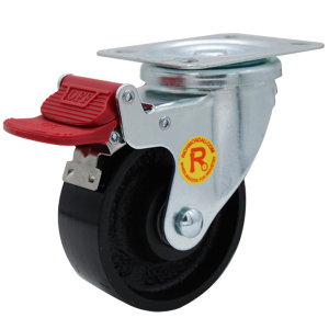 100mm Cast Iron Wheel 200kg Capacity Castor (S4052B)