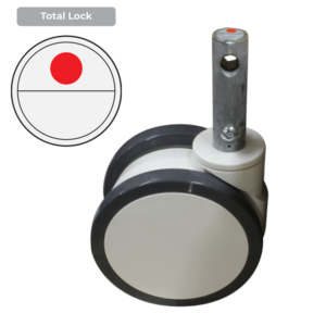 150mm Polyurethane Wheel 150/120kg Capacity Medical Castor (S6296B)