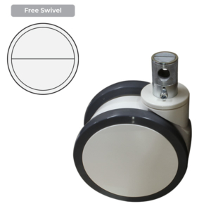 150mm Polyurethane Wheel 150/120kg Capacity Medical Castor (S6298)