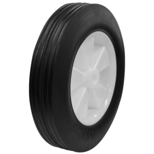 200mm Rubber Tyred Nylon Centred Wheel | 1/2" Axle Diameter (RN8874-50)