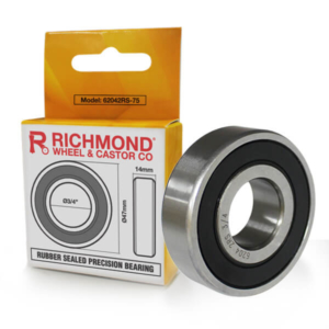 6204 RS Bearing O.D 47mm x I.D 0.75" x W 14mm