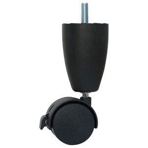 Pack of 2 Bed Leg Castors 3/8 BSW With Brake (BEDLEG004PK2)