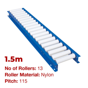 290mm Wide Gravity Conveyor with Nylon Rollers - 1.5m Long (CGR072)