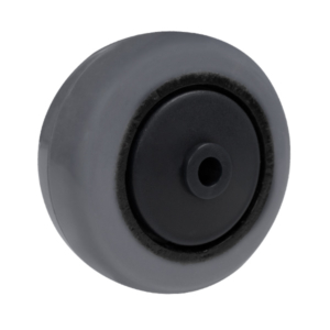 75mm Corrosion Resistant Elastic Rubber Wheel | 8mm Axle Diameter (ER3368-31)