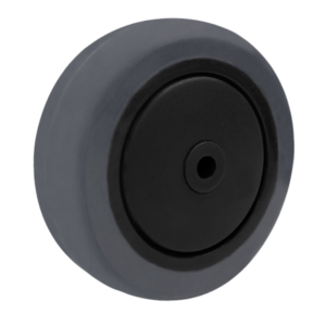 100mm Corrosion Resistant Elastic Rubber Wheel | 8mm Axle Diameter (ER4368-31)