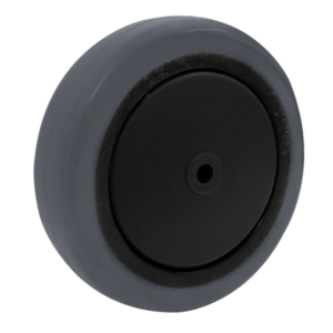 125mm Corrosion Resistant Elastic Rubber Wheel | 8mm Axle Diameter (ER5368-31)