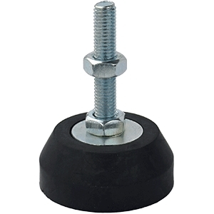 50mm X M10 Rubber Fixed Leveling Foot (LVR118)