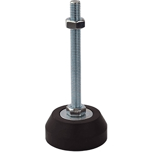 100mm X M10 Rubber Fixed Leveling Foot (LVR119)