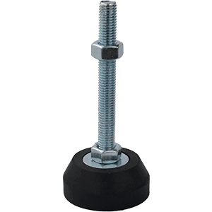100mm X M12 Rubber Fixed Leveling Foot (LVR121)