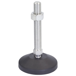 80mm X M16 Levelling Feet  Ball Jointed Mild Steel (LVR8016100S)