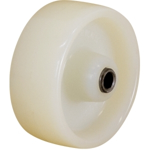 75mm Solid Nylon Wheel | 5/16" Axle Diameter (NY3321-31WHT)