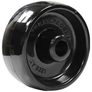 75mm Solid Nylon Wheel | 1/2" Axle Diameter (NY3321-50BLK)