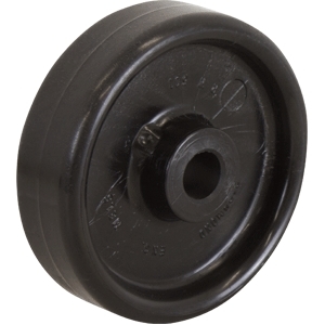 125mm Solid Nylon Wheel | 3/4" Axle Diameter (NY501-75BLK)
