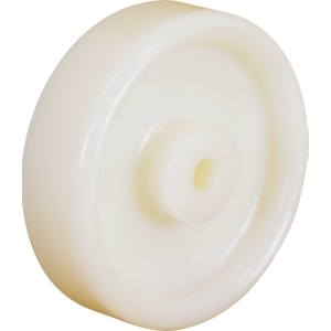 125mm Solid Nylon Wheel | 3/4" Axle Diameter (NY501-75WHT)