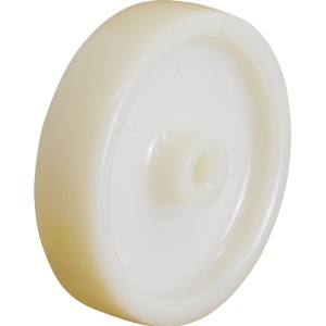 125mm Solid Nylon Wheel | 1/2" Axle Diameter (NY5517-50WHT)