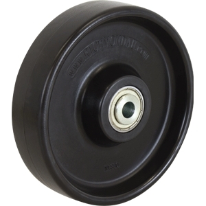 200mm Solid Nylon Wheel | 1/2" Axle Diameter (NY830-50BLK)
