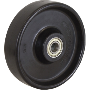 200mm Solid Nylon Wheel | 5/8" Axle Diameter (NY830-62BLK)
