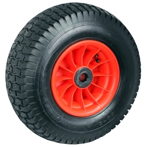 420mm Plastic Centred Pneumatic Wheel | 1" Axle Diameter (PN1604-1PL)