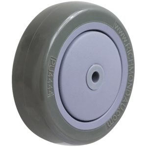 100mm Polyurethane Tyred Nylon Centred Wheel | 3/8" Axle Diameter (PU4444-37)