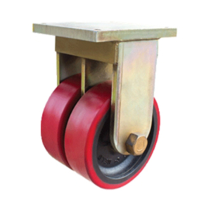 400mm Twin Wheel Rigid 10 Ton Capacity Castor (R1653TW)