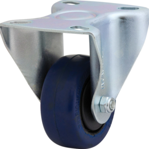 75mm Reb Rubber Rigid Zinc Durolite Castor (R3117)