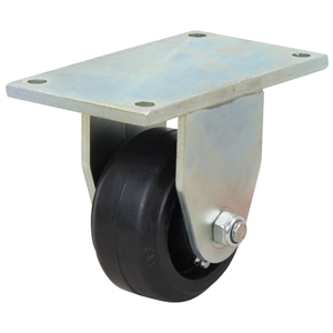 100mm Rubber Tyred Ci Centred Wheel 110kg Capacity Castor (R4213)