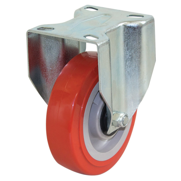 125mm Polyurethane Tyre on Nylon Centre Wheel 200kg Capacity Castor (R5045)