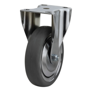 125mm Inst Rubber Rigid Chrome Durolite Castor (R5575)