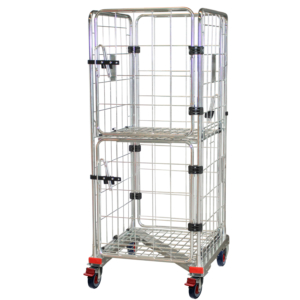 4 Sided Roll Cage with 2 Half Doors + 1 Full Door - Z Base (RCR411)