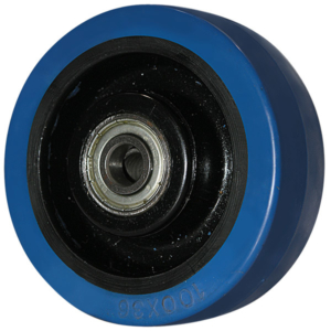 100mm Rebound Rubber Wheel | 12mm Axle Diameter (RR4077-M12)