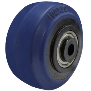 100mm Rebound Rubber Wheel | 1/2" Axle Diameter (RR4078-50)