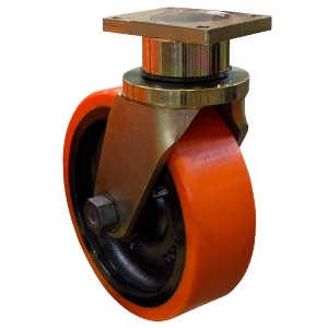 400mm Poly Ci Wheel 5000kg Capacity Castor (S1608)