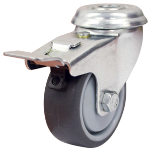 50mm Rubber Wheel 30kg Capacity Castor (S2714B)