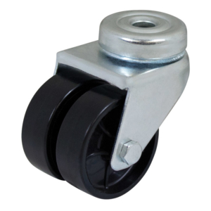 50mm Twin Wheel Utility Bolt Castor (S2720)