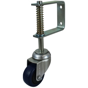 75mm Reb Rubber Wheel 20kg Capacity Spring Loaded Gate Castor (S3022)