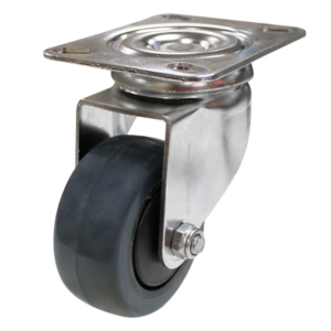 75mm Elastic Rubber Wheel Swivel Castor (S3315)