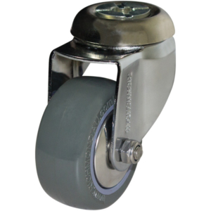 75mm Poly Nylon Swivel Chrome Durolite Castor (S3381)