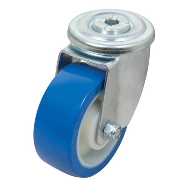 100mm Rebound Polyurethane Bolt Hole 300 Series Castor (S4216)