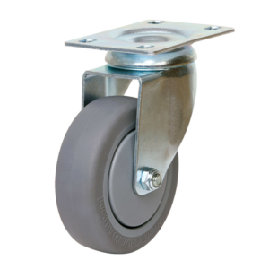 100mm Inst Rubber Wheel 80kg Capacity Castor (S4425)