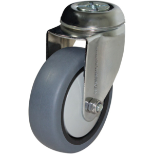 100mm Anti-Static Swivel Chrome Durolite Castor (S4469)