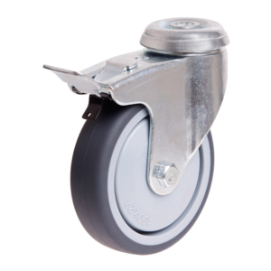 100mm Rubber Wheel 70kg Capacity Castor (S4714B)