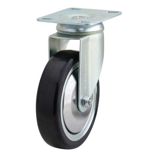 125mm Anti-Static Swivel Zinc Durolite Castor (S5120)