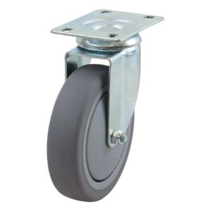 125mm Inst Rubber Swivel Light Industrial Castor (S5525)