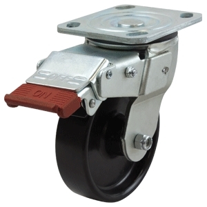 125mm Nylon Wheel 330kg Capacity Castor (S5533SLB)