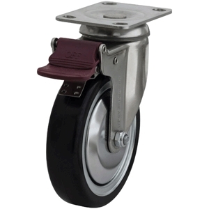 125mm Anti-Static Swivel Chrome Durolite Castor (S5564BR)