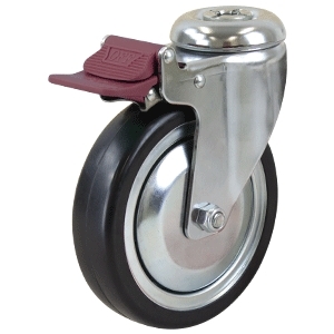 125mm Anti-Static Swivel Chrome Durolite Castor (S5562BR)