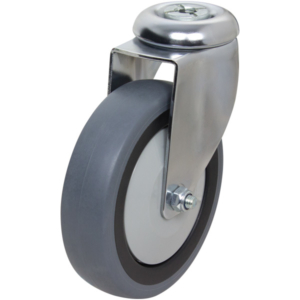 125mm Anti-Static Swivel Chrome Durolite Castor (S5569)