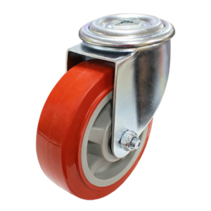 150mm Polyurethane Tyre on Aluminium Centre Bolt Hole 300 Series Castor (S6226)