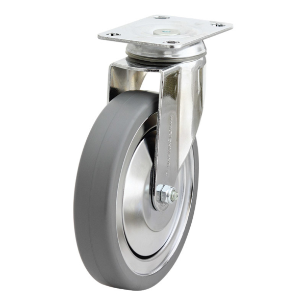 150mm Inst Swivel Chrome Durolite Castor (S6674)