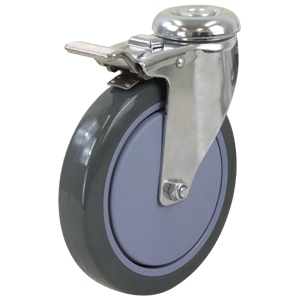 150mm Swivel Chrome Durolite Castor (S6681BC)